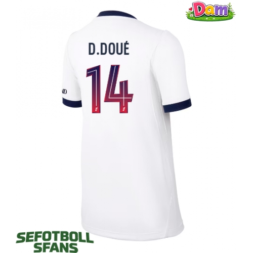 Paris Saint-Germain Desire Doue #14 Bortatröja Kvinnor 2026-27 Kortärmad